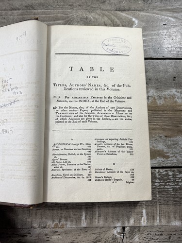 1823 Antique Periodical Book "The Monthly Review of Literary Journal" - Picture 6 of 14
