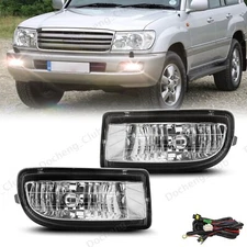 Pair For 1998-2007 Toyota Land Cruiser 100 LC100 Fog Lights Bumper Driving Lamps