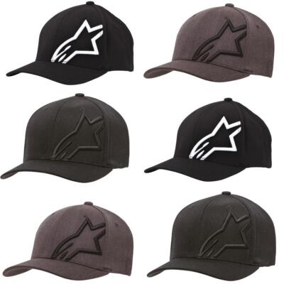 Baseballkappe Alpinestars Corp Shift 2 Flexfit Mütze Herren Freizeit Sommer schwarz grau