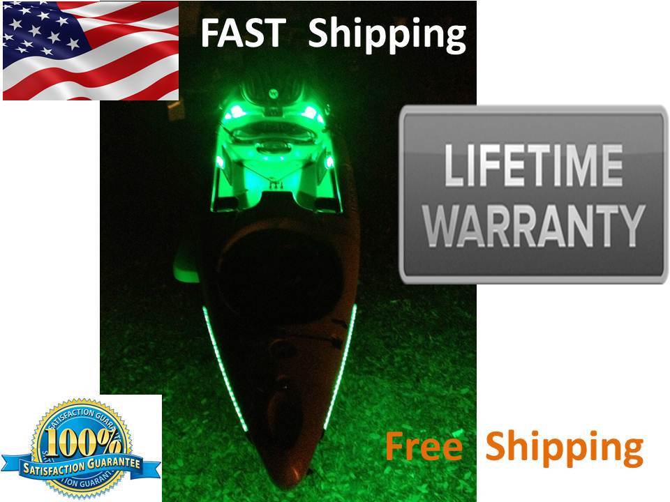 Or Canoe -  Green Fishing Led Light Kit --- Complete Kit