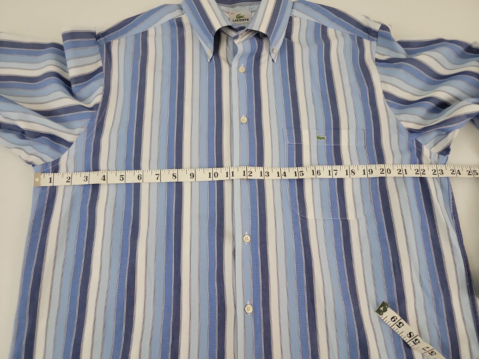 Lacoste Mens Sz 44 Button Down Dress Pocket Shirt… - image 8
