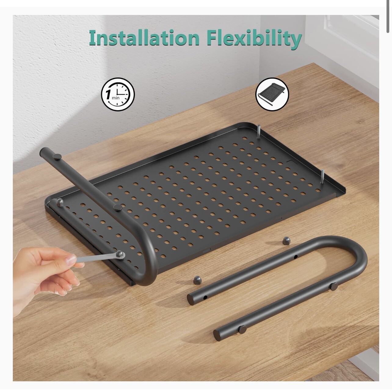 WALI Monitor Stand Riser, Adjustable Laptop Stand Riser Holder