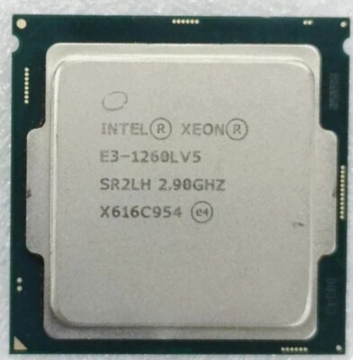 Intel Xeon E3-1260L V5 SR2LH LGA-1151 CPU Processor 2.90-3.90GHz 4-Core 8MB 45W
