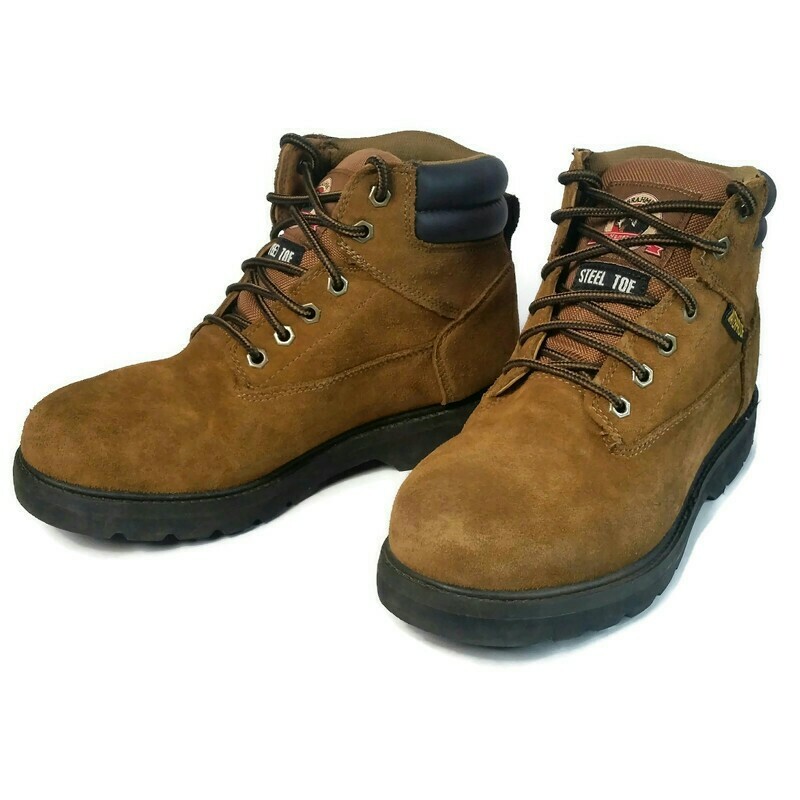 Brahma Men's ALPHA Work Boot Leather Steel Toe Waterp… Gem