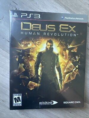 Deus Ex: Human Revolution (Sony PlayStation 3) Never Opened/Sealed, With Sleeve