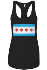 Chicago Flag - Stars Stripes State Pride Windy City Women's Tank