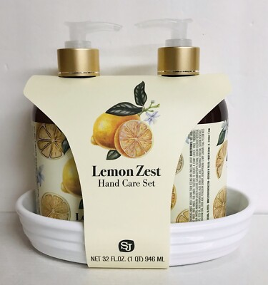 SJ Creations ~ Lemon Zest Hand Care Set with Aloe Vera 16 fl oz Each