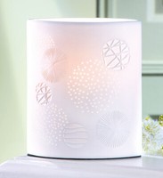 Gilde Porzellan Lampe Ellipse Esfera Kreise 20 Cm Fensterlampe Dekolampe 32157