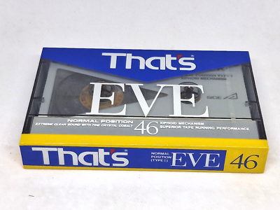 THAT'S EVE 46 Blank Audio Cassette Tape (Sealed) NEW | eBay