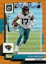 Evan Engram 2022 Donruss Optic Orange Prizms #101 117/199 Jacksonville Jaguars