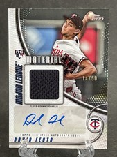 2025 Topps David Festa #MLMA2-DF Relic Auto /50 TWINS RC player worn