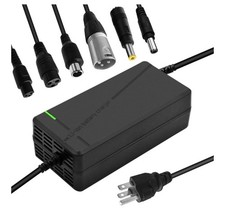 54.6V 3A Fast Charger 48V Batteries Car Truck Lawn Mower Boat Marine 6-in-1 Plug