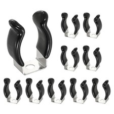 For 10 Pcs T6 Coated Stainless Steel Bracket Thickness 0.02" Black
