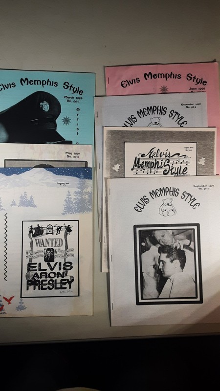 ELVIS PRESLEY * Lot Of 7 Elvis Memphis Style Fan Club Newsletters 1996 - 1999