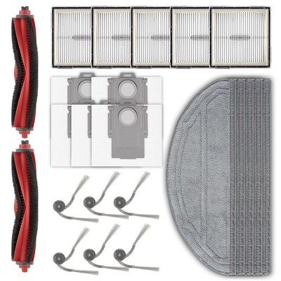 Roborock Robot Vacuum Replacement Parts Kit 23 Pieces Brushes Filters Bags Pads