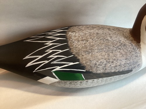 Vintage Carved Wood Decoy Long Tail Duck Signed Harry Shourds - Picture 4 of 11