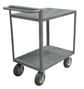 Durham RSCR-2448-ALD-95, All Lips Down Stock Cart, Raised Handle, 24''x48''x43.75''