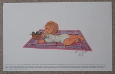 "August's Baby" by P. Buckley Moss 2004 Offset Lithograph Print Signed 346/1000