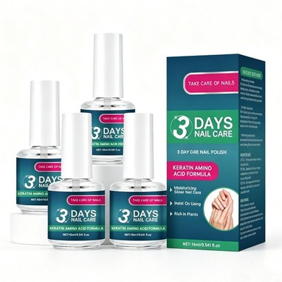 4 Pack 3 Days Nail Care Nail Nourishing Oil Nails Strengthener For Damaged Nails
