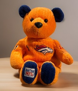 Salvino's Bammers Denver Broncos #7 John Elway Bean Bag Bear