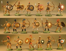 ATLANTIC GRECI soldatini 1:72 vintage dipinti - GREEKS painted vintage