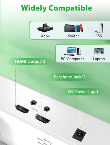 4K 14" Portable Gaming Monitor IPS Screen for Xbox Series S(not Included) wit... - Picture 7 of 8