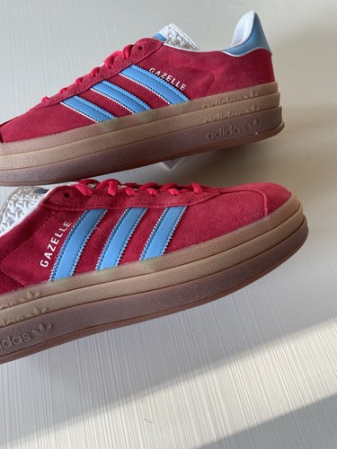 Adidas Gazelle Bold, Red/blue, Size 9.5 - Picture 2 of 9