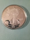 2000 Walking Liberty Art Round Half Troy Pound 6 Troy Oz .999 Silver