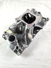 1957-1986 Sbc V8 350 Tall High Rise Intake Manifold 3000-7500rpm Polished 1957-1986 Sbc V8 350 Tall High Rise Intake Manifold 3000-7500rpm Polished