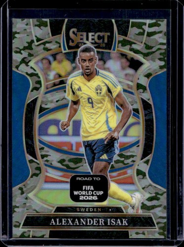 2025-26 Panini Select Road to FIFA World Cup Alexander Isak Terrace Camo #/199