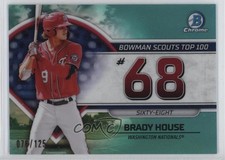 2023 Bowman Scouts Top 100 Aqua Refractor 76/125 Brady House #BTP-68 17oo