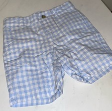 janie and jack boy Shorts 6 Blue Gingham