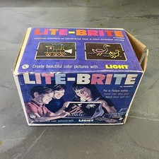 Vintage Lite-Brite in Original Box Hasbro 5455
