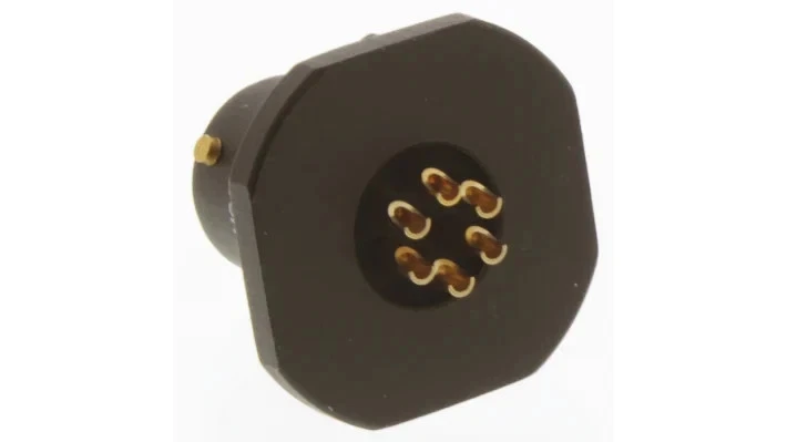 62GB-57A10-06SN, 62GB 6 Way Panel Mount MIL Spec Circular Connector Receptacle - Image 2 of 3
