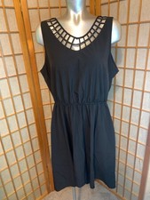 DOTS Black Hi Low Sleeveless Womens Dress * sz 1X