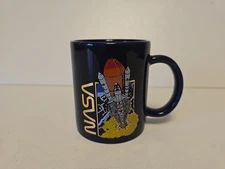 Vintage  NASA Kennedy Space Center's Spaceport . Cup Mug .