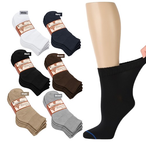 Diabetic Ankle Socks Mens Circulatory Health Socks 3 12 Pairs 9-11 10-13 13-15 - $21.99
