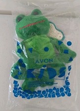 Avon Full O Beans March Birthstone Simulated Aquamarine Tad the Frog 1998