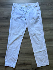 Pilcro and the Letterpress White Chino Pants Slim Tapered Cotton Twill 29"