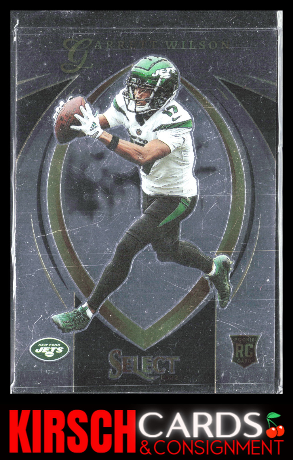Garrett Wilson 2022 Panini Select #SCR-7 Select Certified Rookies New York Jets