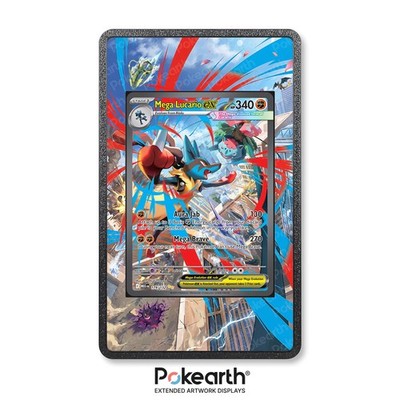 Mega Lucario ex 179/132 - Pokemon Karten Hülle mit erweitertem Artwork Case