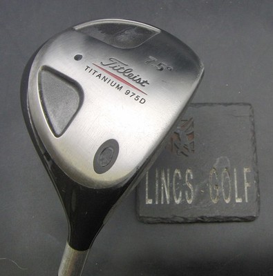 Titleist Titanium 975D 7,5° Driver Stiff Graphitschaft Golf Pride Griff