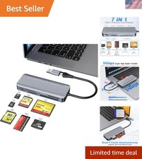 7-in-1 USB-C Memory Stick Pro Duo Card Reader for Efficient File Transfers