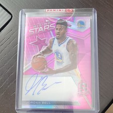 2017-18 Panini Spectra Rising Stars Prizm Jordan Bell Auto #10/75 Warriors