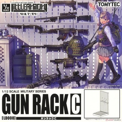 TomyTec 1/12 GUN RACK C LD008 Plastic Model Kit
