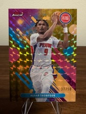 2025-26 Topps Finest-Ausar Thompson-Gold Geometric Refractor #37/50-Pistons