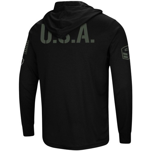 Sudadera con capucha para hombre Coliseo negra Arizona State Sun Devils OHT apreciación militar - Imagen 4 de 5