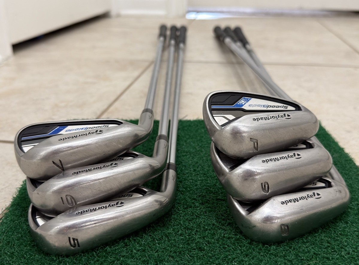 TaylorMade Speedblade HL 5-PW Left Handed Iron Set Uniflex Steel