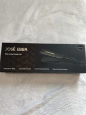 José Eber Styling Iron Wet Or Dry Extra Wide 1.5” Plates Reduces Frizz