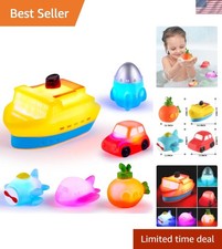 Tub Works  Emergency  Cars Light Up Bath Toys, 6 Pack  Water-Activated Light Up